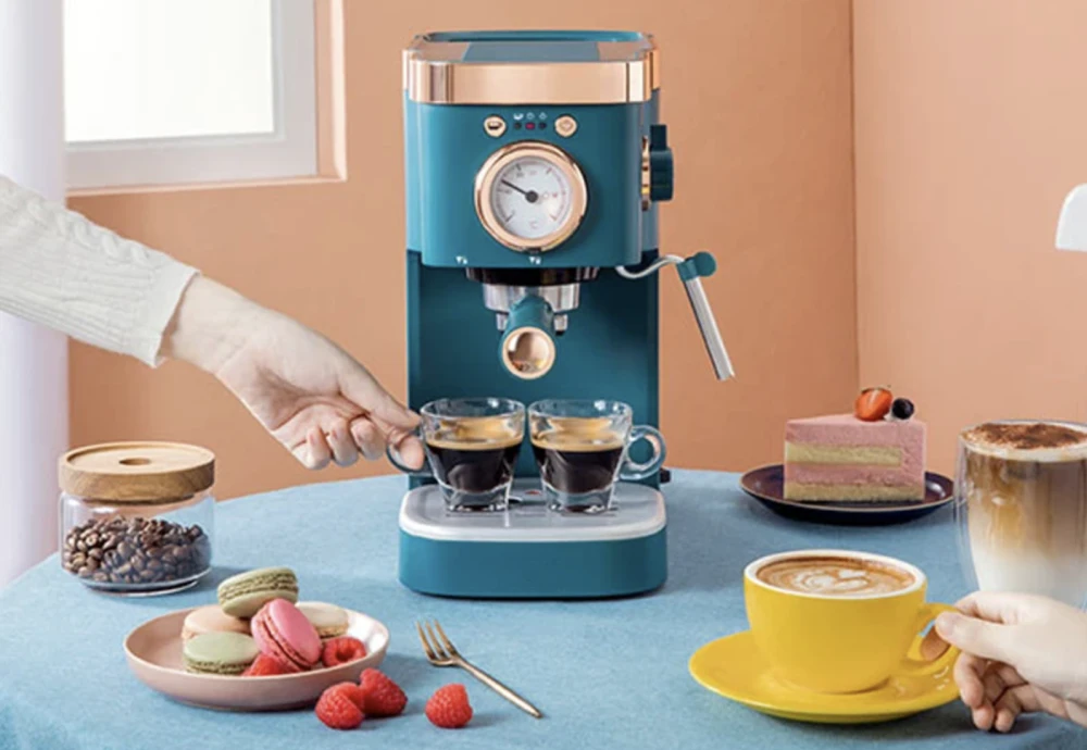 cappuccino and espresso machine
