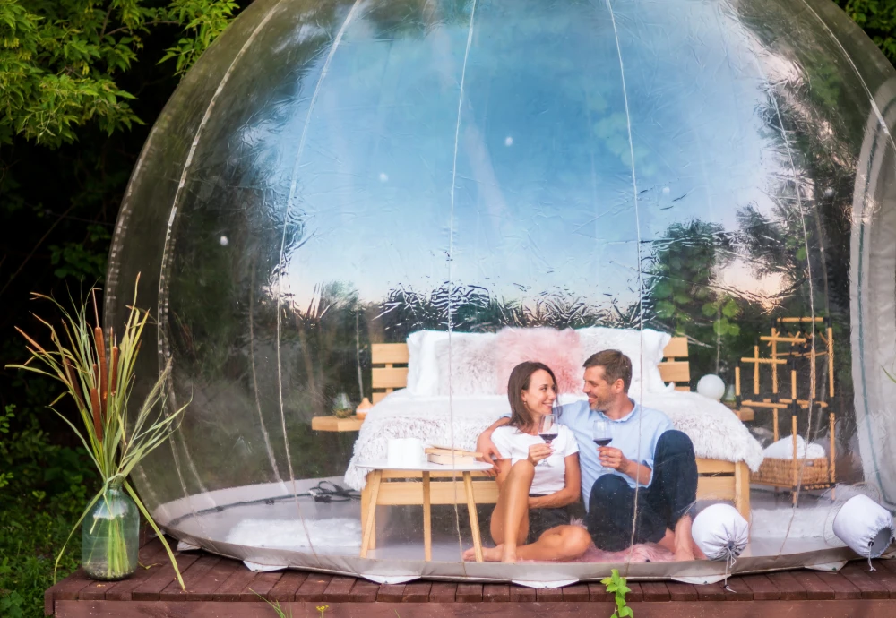 transparent crystal bubble tent